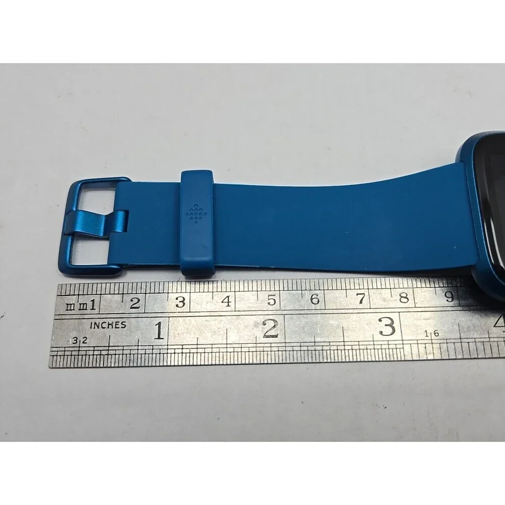 Fitbit Versa Lite FB415 Marina Blue Smartwatch HR 50m Aluminum Case With Charger